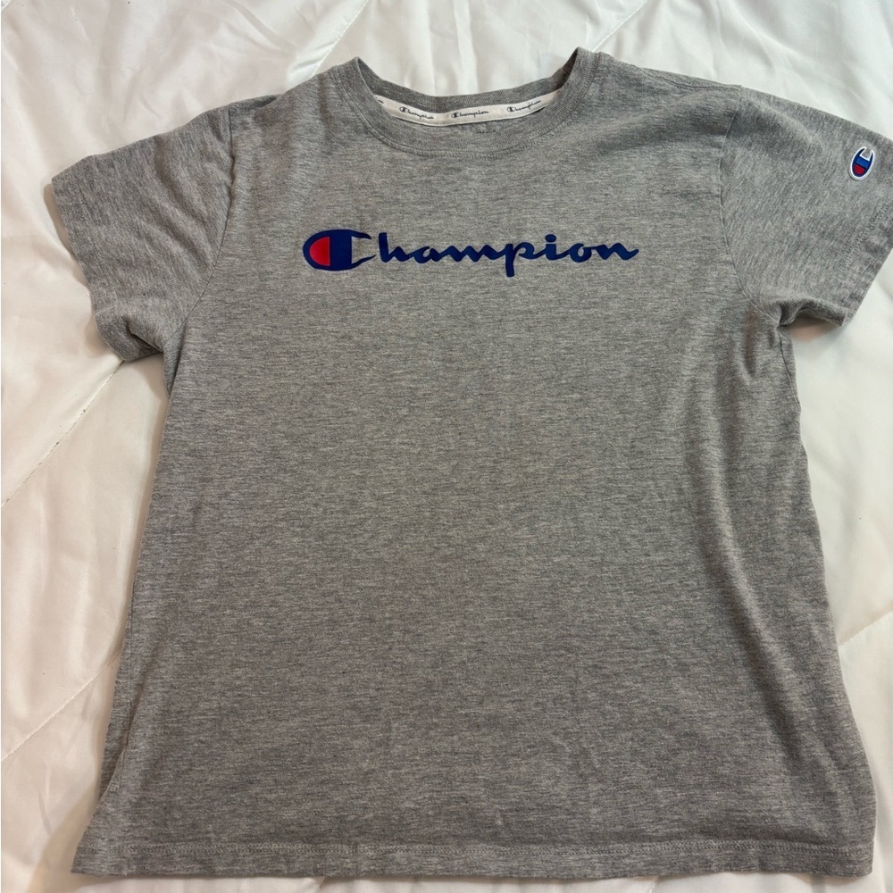 Champion Medium Gray Authentic Athleticwear short sleeve tee shirt